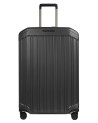 Piquadro - Large, rigid, expandable polycarbonate 4-wheel trolley by PQL