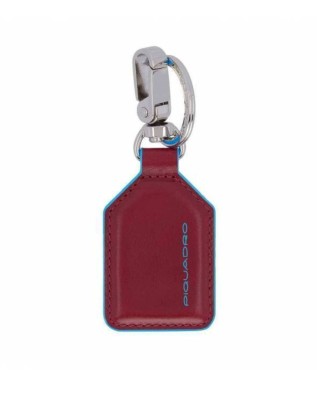 Piquadro - Portachiavi in pelle con moschettone Blue Square