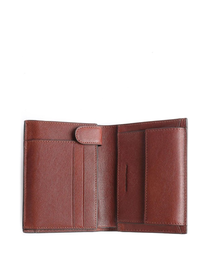 Piquadro - Portafoglio in pelle verticale con antifrode Black Square