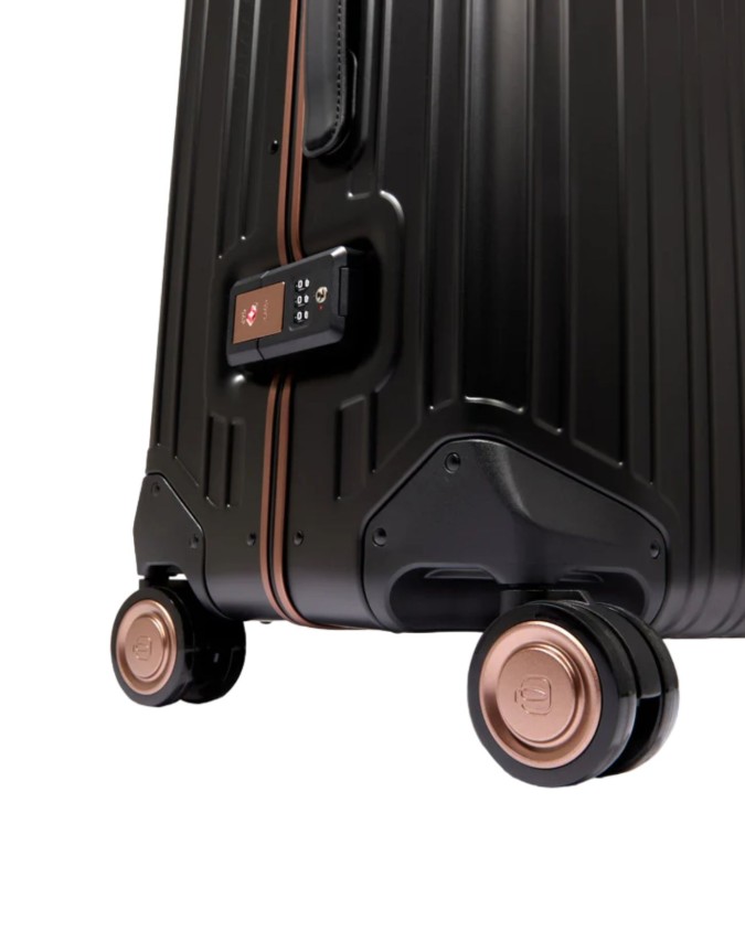 Piquadro - Trolley Medio rigido in alluminio 4 ruote Collezione Maserati