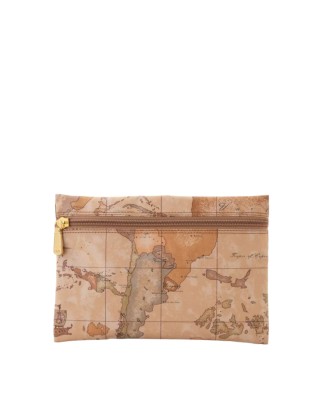 Alviero Martini Prima Classe - Bustina grande rettangolare in tessuto Geo Soft