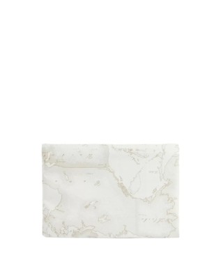 Alviero Martini Prima Classe - Bustina grande rettangolare in tessuto soft stampa Geo White 2