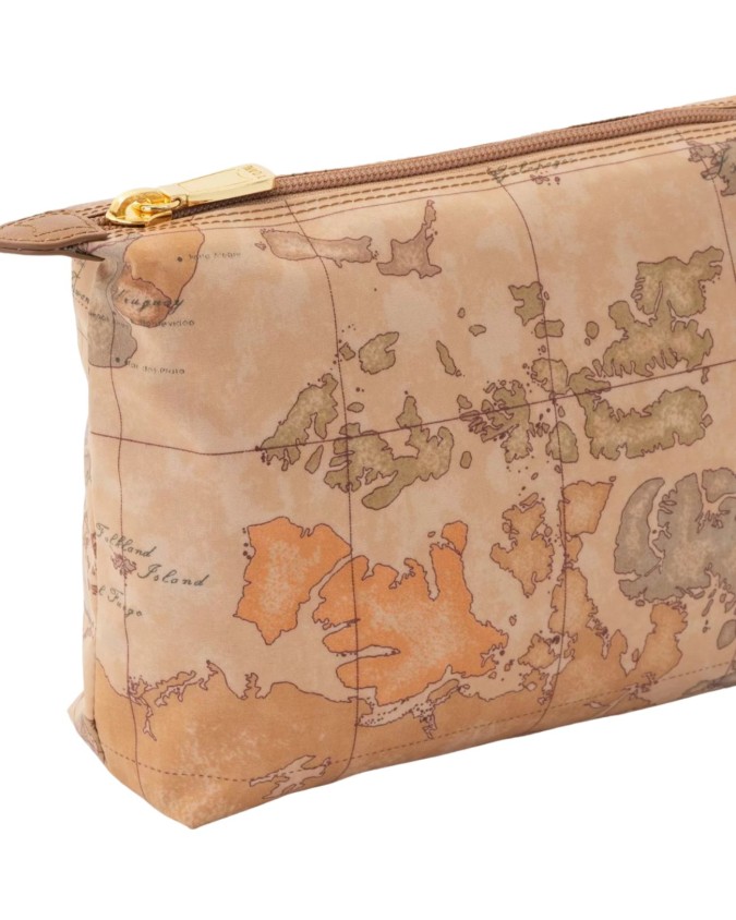 Alviero Martini Prima Classe - Pochette portatutto piccola in tessuto Geo Soft