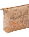 Alviero Martini Prima Classe - Pochette portatutto piccola in tessuto Geo Soft