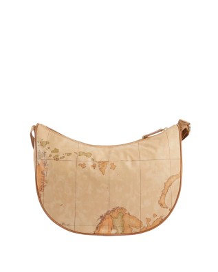 Alviero Martini Prima Classe - Borsa a tracolla a mezzaluna media con tasca Geo Soft 2