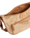 Alviero Martini Prima Classe - Borsa a tracolla a mezzaluna media con tasca Geo Soft