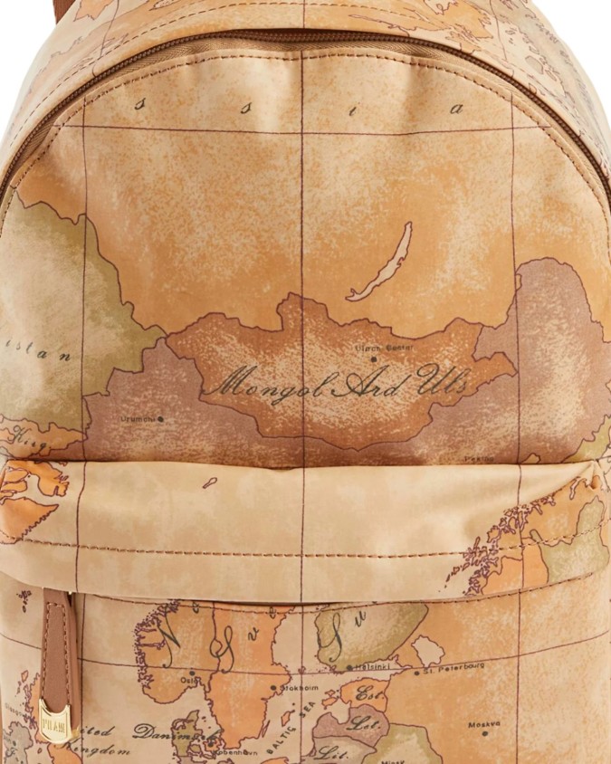 Alviero Martini Prima Classe - Zaino donna ziparound in tessuto Geo Soft