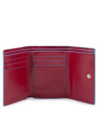 Piquadro - Portafoglio donna piccolo in pelle con porta monete Blue Square 2