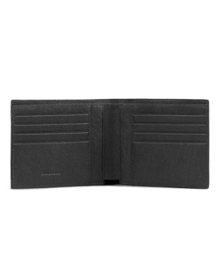 Piquadro - Portafoglio uomo a due scomparti in pelle Black Square 2