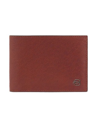 Piquadro - Portafoglio uomo a due scomparti in pelle Black Square