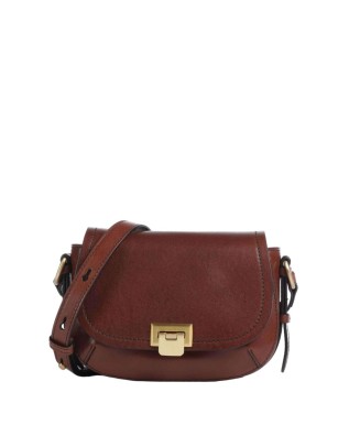The Bridge  - Borsa a tracolla in pelle con patta Federica