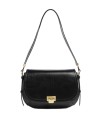 The Bridge -  Federica medium-sized leather crossbody bag with a flap