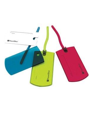Travel Blue - Etichetta per bagaglio in pvc