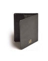 Travel Blue - Custodia per passaporto in pelle con protezione RFID