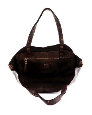 Campomaggi - Tote bag grande in pelle con decorazione laserata Teodorano 2