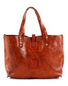 Campomaggi - Large leather tote bag with Teodorano laser-engraved design