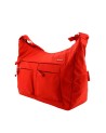  Samsonite - Borsa a tracolla in nylon Media con due tasche
