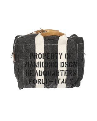  Manikomio Design - Borsa a mano grande in cotone Aviator's Kit