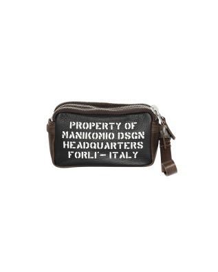  Manikomio Design - Clutch con polsiera in pelle "Borbello"