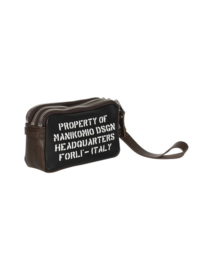  Manikomio Design - Clutch con polsiera in pelle "Borbello"