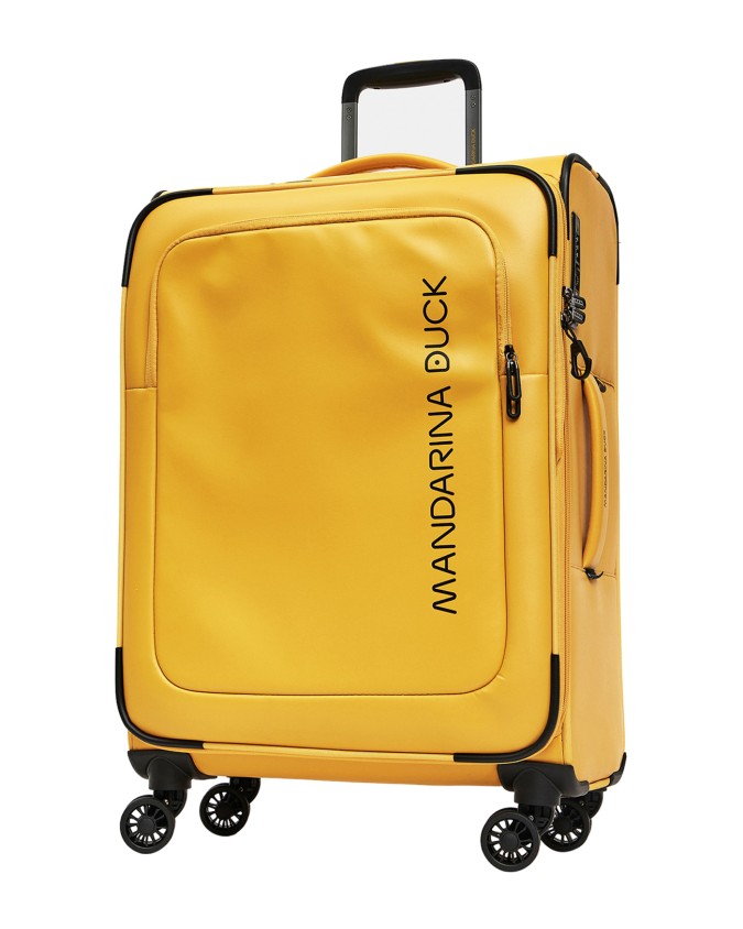 Mandarina Duck - Trolley Soft M espandibile 4 ruote 67 cm in poliestere riciclato Eco Coated