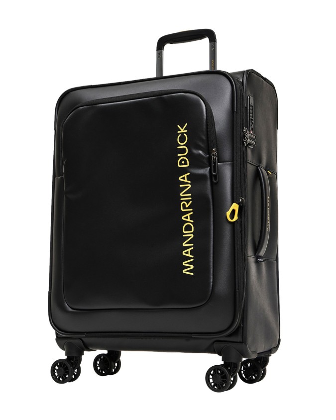 Mandarina Duck - Trolley Soft M espandibile 4 ruote 67 cm in poliestere riciclato Eco Coated