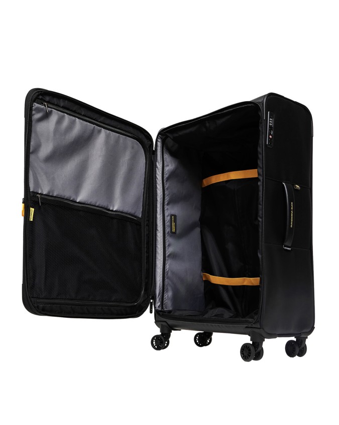 Mandarina Duck - Trolley Soft L Espandibile 4 ruote 78 cm in poliestere riciclato Eco Coated