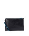 Piquadro - Pochette uomo in pelle sottile porta iPad®mini Blue