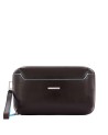 Piquadro - Pochette in pelle a due scomparti Blue Square