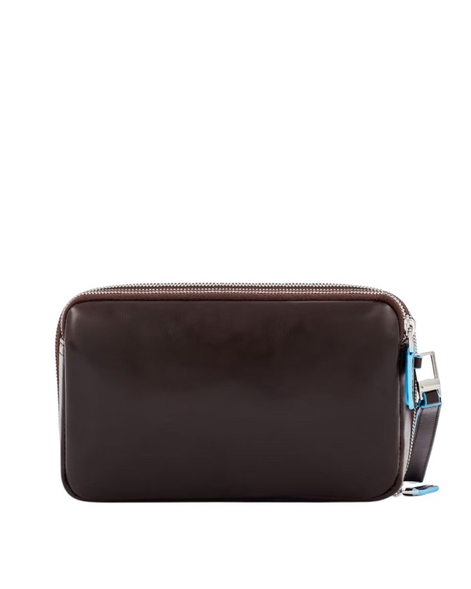 Piquadro - Pochette in pelle a due scomparti Blue Square