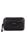 Piquadro - Pochette in pelle a due scomparti Blue Square