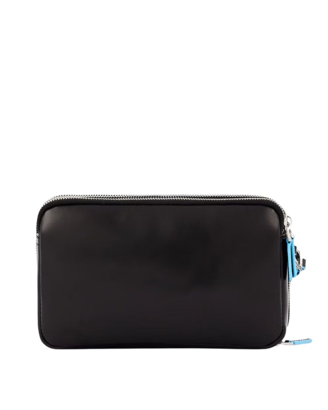 Piquadro - Pochette in pelle a due scomparti Blue Square