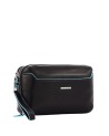 Piquadro - Pochette in pelle a due scomparti Blue Square