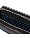 Piquadro - Pochette in pelle a due scomparti Blue Square