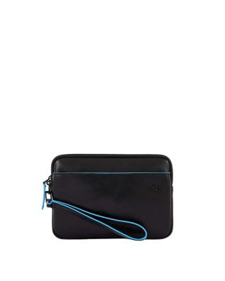  Piquadro - Pochette in pelle con porta carte di credito e
