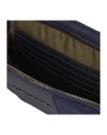 Piquadro - Clutch mit zwei Fächern aus Leder und Stoff mit Kreditkartenfach Brief 2