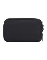 Piquadro - Clutch mit zwei Fächern aus Leder und Stoff mit