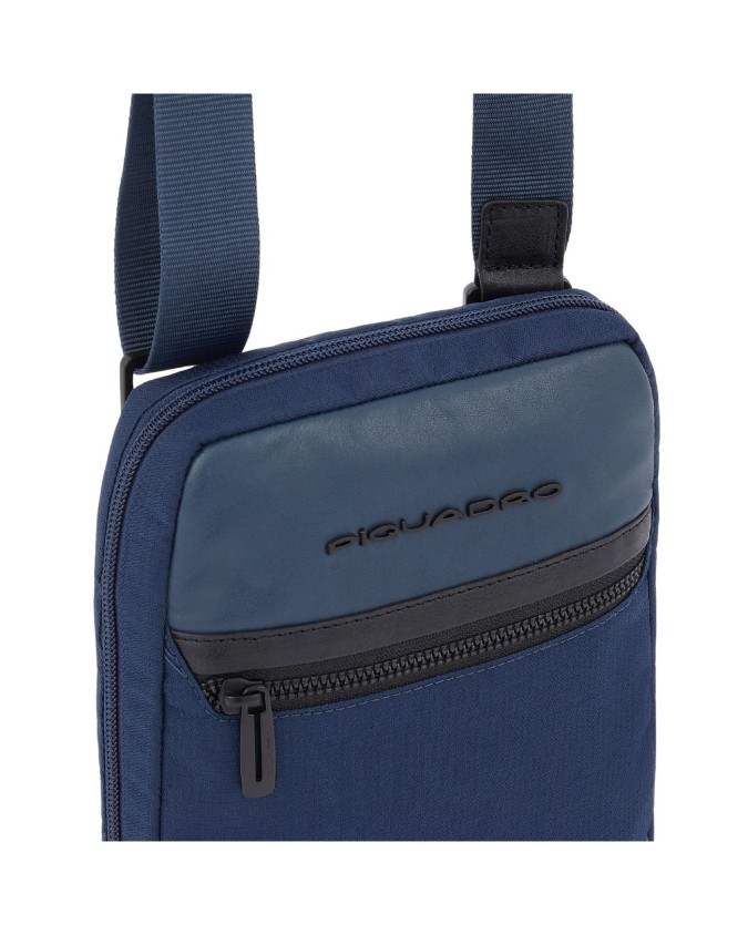 Piquadro - Small leather and fabric...