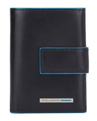  Piquadro - Portafoglio uomo tascabile con porta monete Blue