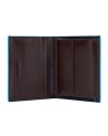 Piquadro - Blue Square Vertical Men's Wallet with Credit Card Slots