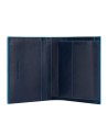 Piquadro - Vertikale Herrenbrieftasche mit Kreditkartenfächern Blue Square