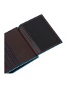 Piquadro - Blue Square Vertical Men's Wallet with RFID Coin Pocket