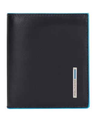  Piquadro - Portafoglio uomo verticale con porta monete RFID