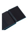 Piquadro - Blue Square Vertical Men's Wallet with RFID Coin Pocket