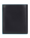 Piquadro - Blue Square Vertical Men's Wallet with RFID Coin Pocket