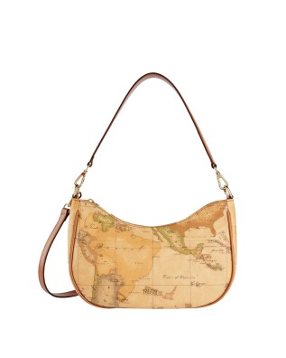 Alviero Martini Prima Classe - Borsa sottospalla in tessuto goffrato Geo Classic