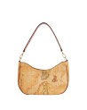 Alviero Martini Prima Classe - Borsa sottospalla in tessuto goffrato Geo Classic