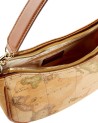 Alviero Martini Prima Classe - Borsa sottospalla in tessuto goffrato Geo Classic