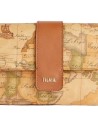 Alviero Martini Prima Classe - Borsa con patta in tessuto goffrato Geo Classic