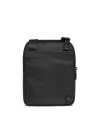 Piquadro - Handtasche aus Leder und recyceltem Stoff mit Außentasche